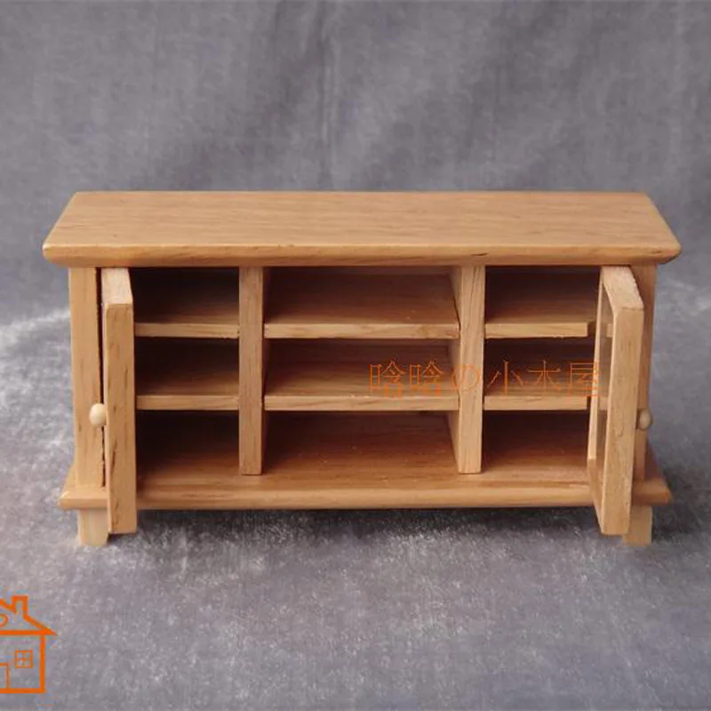 1:12 Кукольный домик diy кабина мини Мебель Модель сцена двухсторонний шкаф для