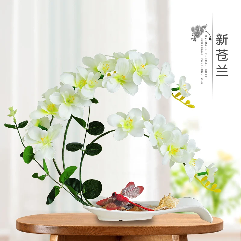 Phalaenopsis имитация цветочный горшок вид костюм офисный поддельный цветок гостиная