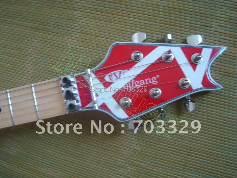 E V H VAN HALEN Гитары Вольфганг 5150 белые и красные полосы пикапы зебры Charvel Гатри говн