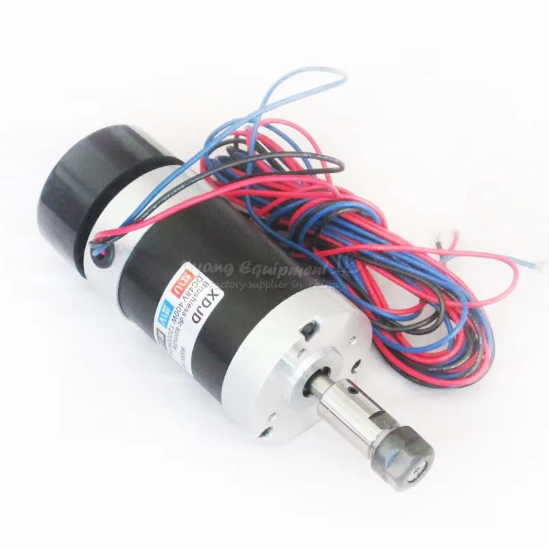 Высокоскоростной ER11 DC 400W бесщеточный электродвигатель вращения шпинделя 48V для