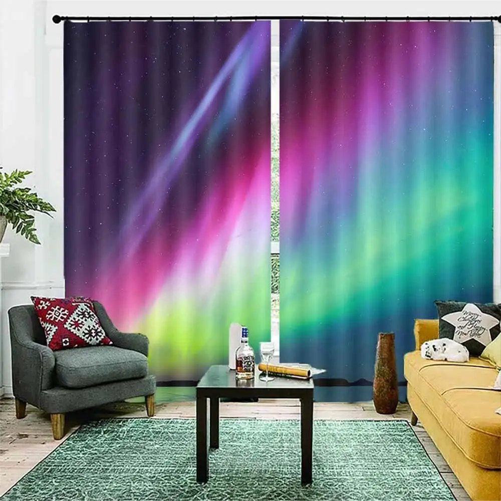 Красивые 3D оконные шторы Авроры занавески для гостиной спальни Rideaux Фабричный