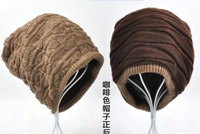 VORON вязаные шапочки шапка зимние шапки для мужчин и женщин Skullies зимняя шапка мужская s капот Твердые крышки брендовая теплая круглая Лыжная хип-хоп Повседневная - Цвет: brown 2