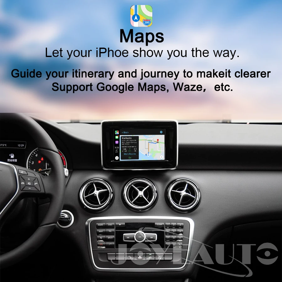 Joyeauto wifi беспроводной OEM Apple Carplay для Mercedes NTG 4,5 4,7 автомобиль играть класс W176 W204 2011-14 iOS/Android Авто зеркальное отображение