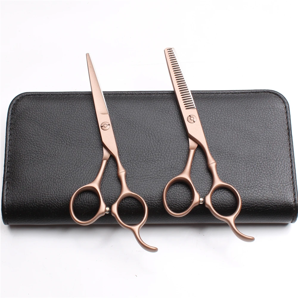 2Pc C9030 5.5'' Customized Logo Hairdressing Cutting Shears Thinning Scissors Hair Styling Tool Professional Human | Красота и
