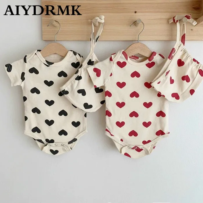 Одежда для новорожденных девочек 2019 шапка-рубашка на пуговицах хлопковый костюм