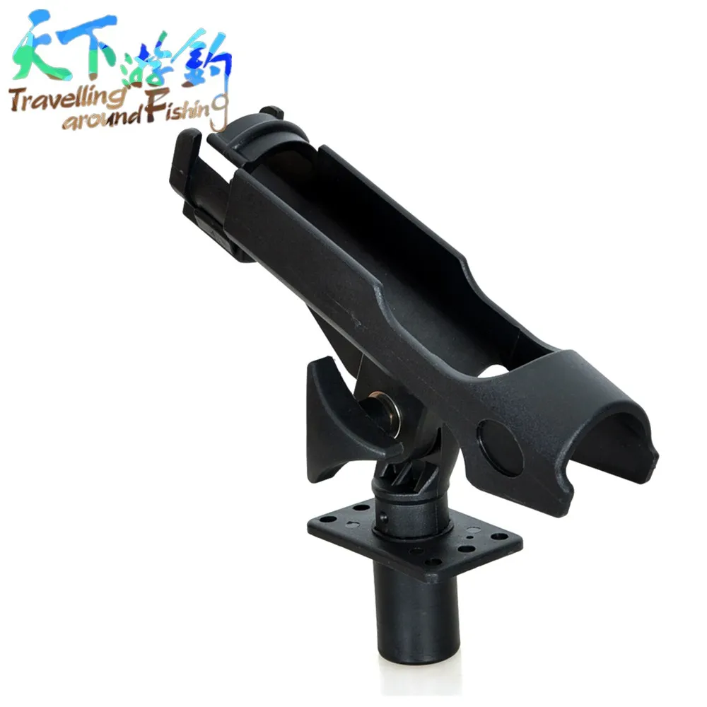 

TAF Fishing Rod Holder Bracket Kayaking Yacht Fishing Tackle Tool 360 Degrees Rotatable Rod Holder With Screws For Boat