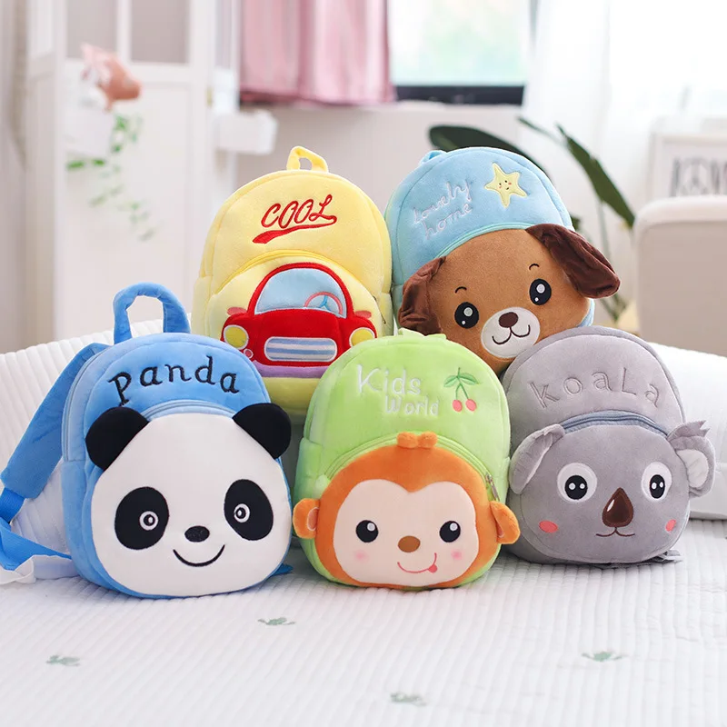 New Fashion Cute Animals Bag Kids Cartoon Plush Bags Child Backpack Schoolbag Baby Girl Kawaii Flamingo Children School Gift | Игрушки и