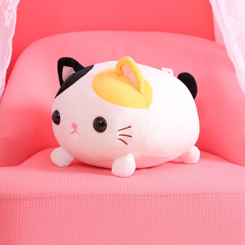Плюшевая игрушка Kawaii Big Face Cat толстая кошка мягкая кукла милая подушка в виде