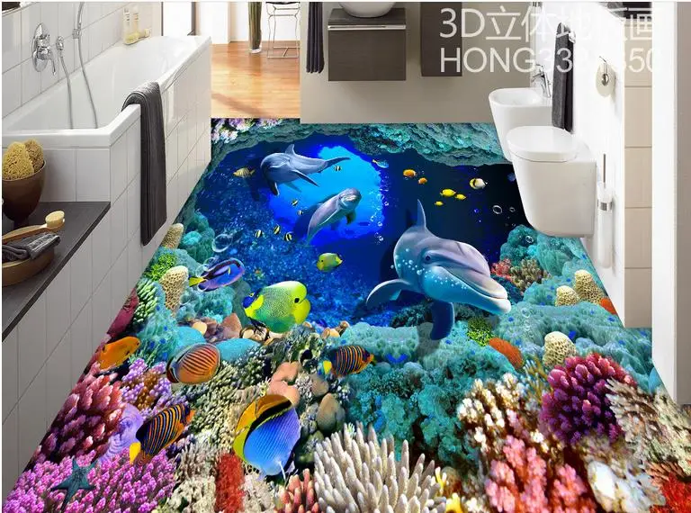 3D обои для детской комнаты виниловые пола плитки фото | Строительство и ремонт