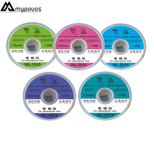 5 шт.лот лучшая оплетка для припоя BGA, припой с фитилем2015251530153515, аксессуар для пайки, бесплатная доставка