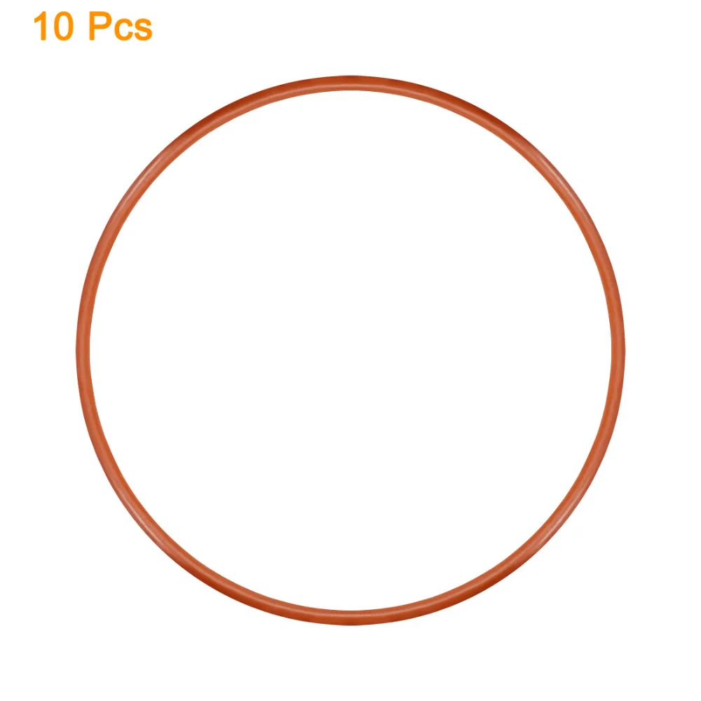 Uxcell 10 шт силиконовые уплотнительные кольца прокладки 70/75x66,2/71,2x1,9 мм VMQ уплотнительные кольца уплотнительная прокладка красный для механического уплотнения котла