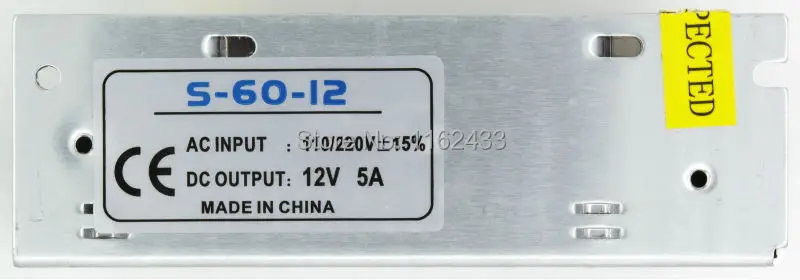 S-60-12 60W 12VDC 5A одиночный групповой переключатель питания AC 220V на DC 12V | Обустройство