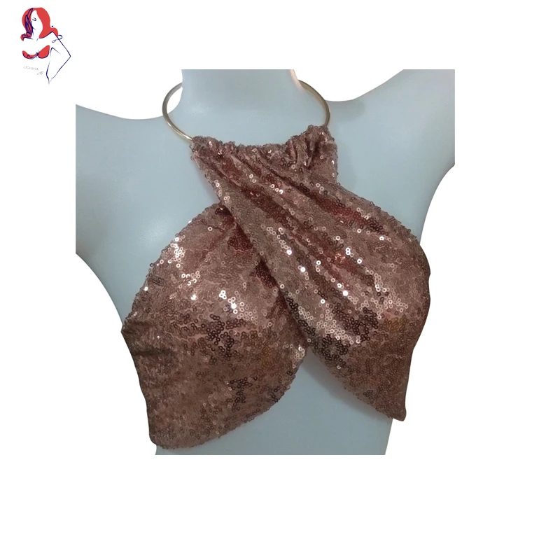 Учиха LQ Новый сексуальное бикини 2017 с высоким воротом блестками Bling Для женщин