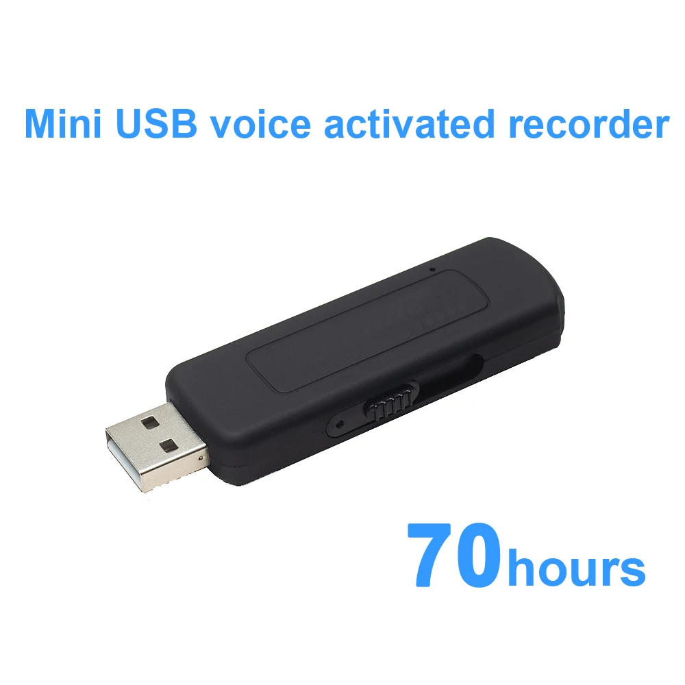 USB диктофон мини аудио запись U диск активация звука 4 Гб время записи 70 часов |