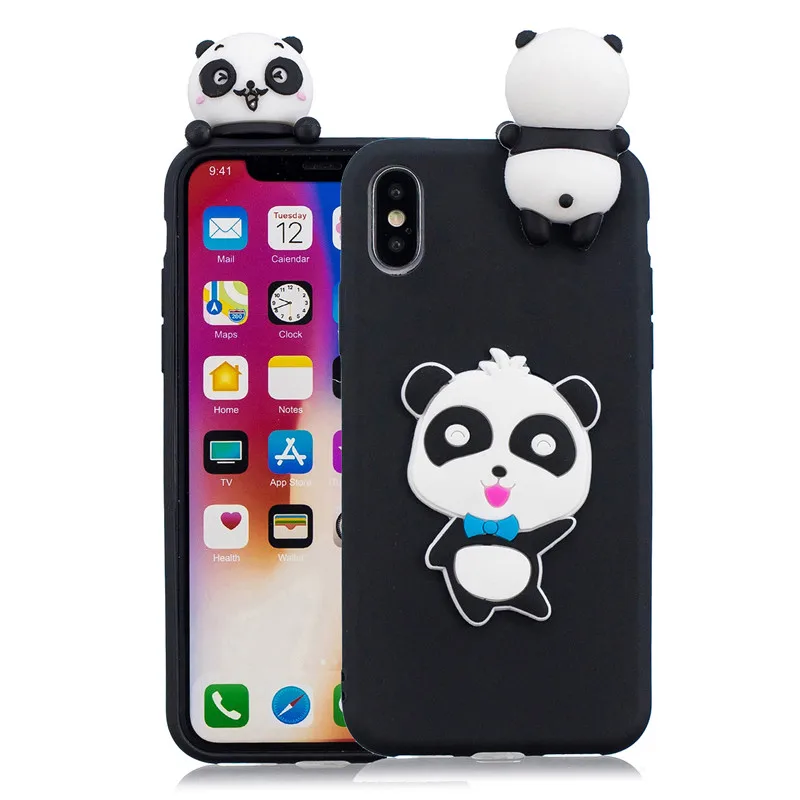 Для Coque iPhone XS чехол для iPhone XS Max XS XR X 5S 6 6S 7 8 Plus чехол Fundas 3D кукла игрушки Мягкий ТПУ силиконовый чехол для телефона s - Цвет: H