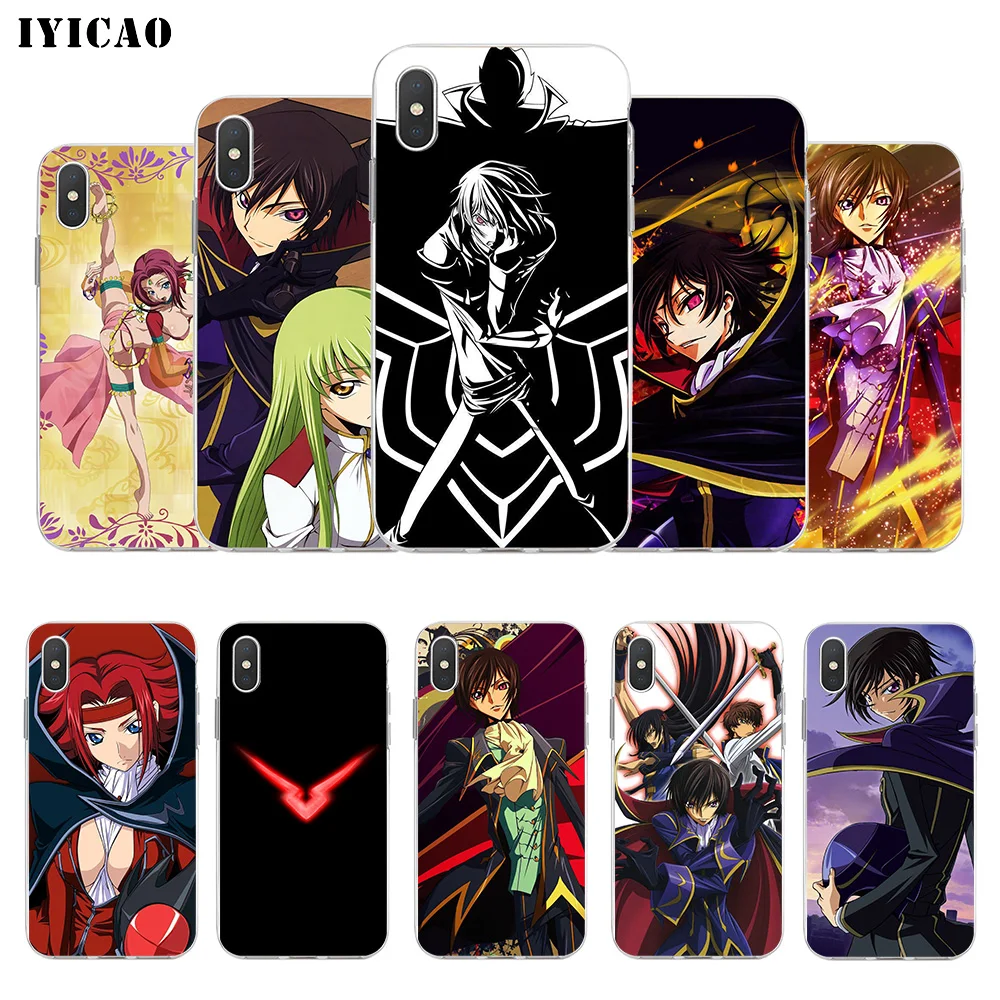 IYICAO код Geass Мягкий силиконовый чехол для телефона iPhone X XR XS MAX 6 6s 7 8 Plus 5 5S SE TPU