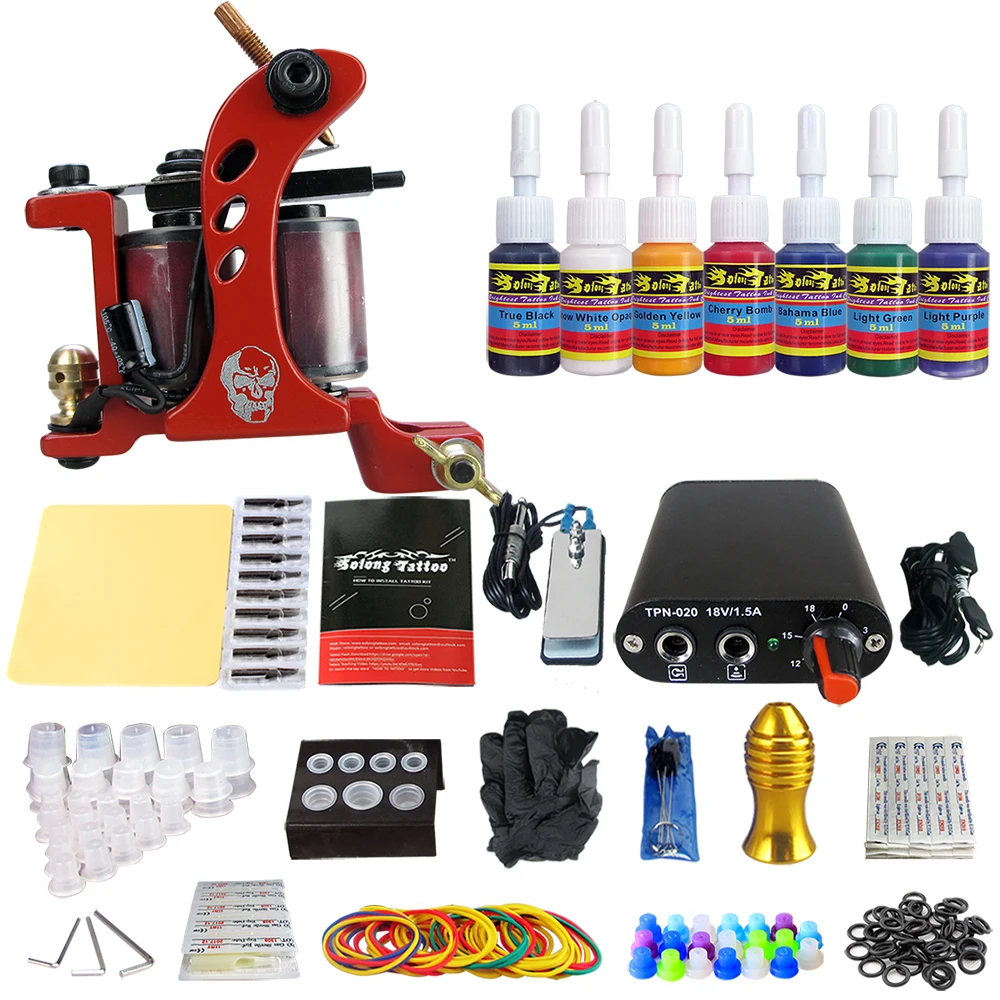 Гибридный полный комплект катушки татуировки для лайнера Shader блок питания