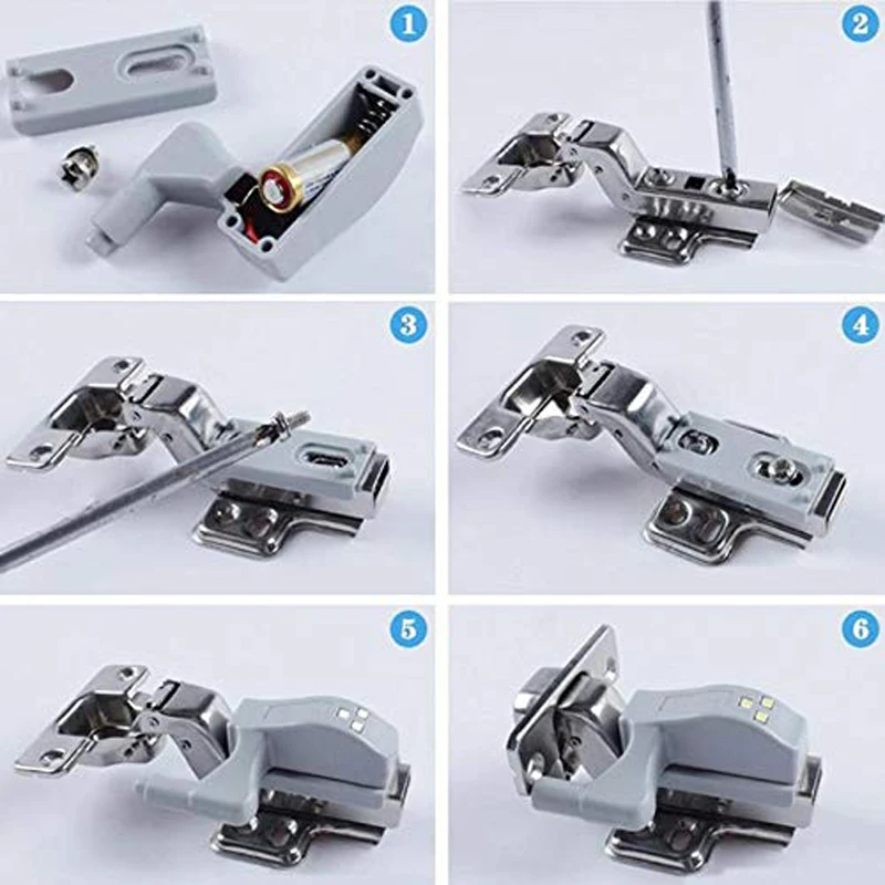 Универсальный внутренний шарнир светодиодный датчик лампа кухонный шкафчик