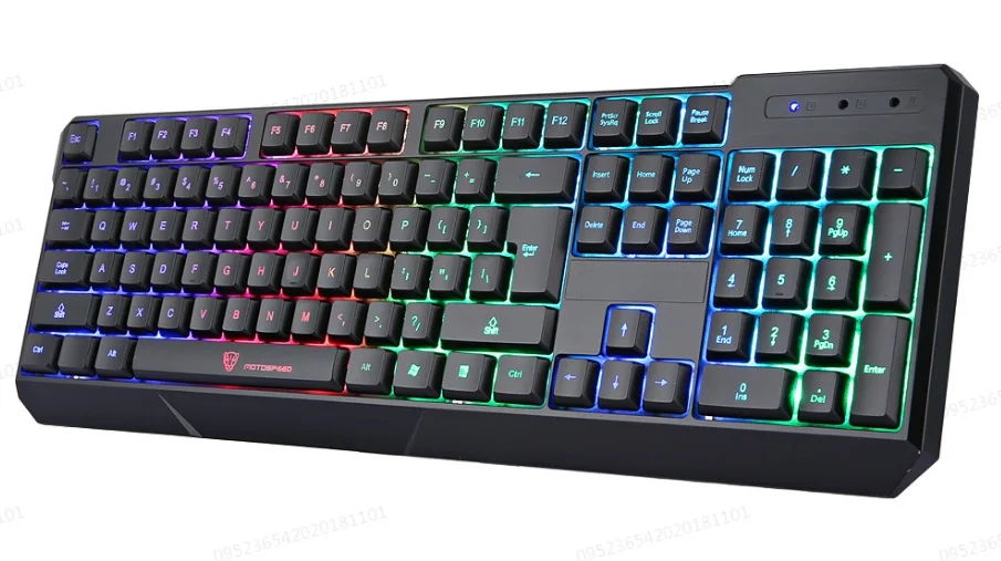 MotoSpeed K70L игровая Проводная клавиатура с USB 7 цветов подсветка эргономичный дизайн для Pro геймеров Поддержка Windows XP 2000 Vista Mac