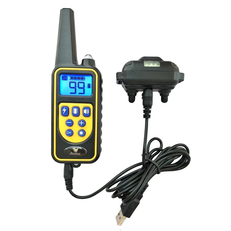 Водонепроницаемый перезаряжаемый ошейник для дрессировки собак с дистанционным