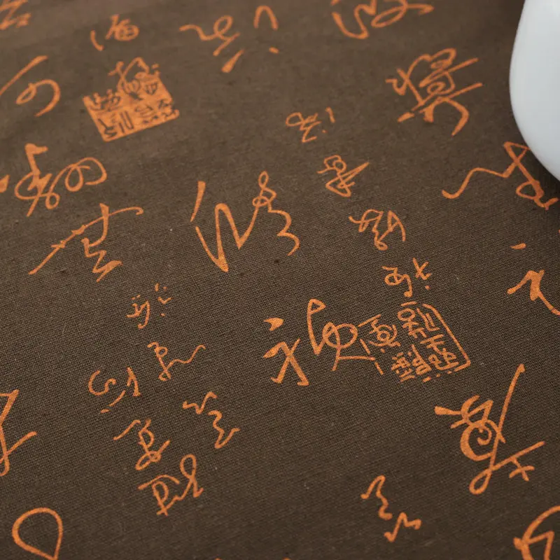 Слова печати Декоративная скатерть хлопок лен кружева на обеденный стол Обложка