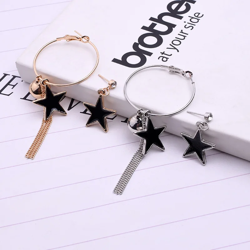 2019 Модные женские серьги Симпатичные асимметричные в виде планшетов для женщин