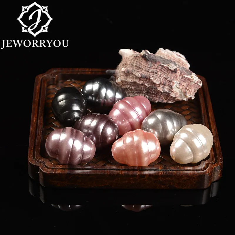 

Natural Atmospheric shell pearl beads for DIY making jewelry bracelet necklace accessories charms birthday gift for men friends