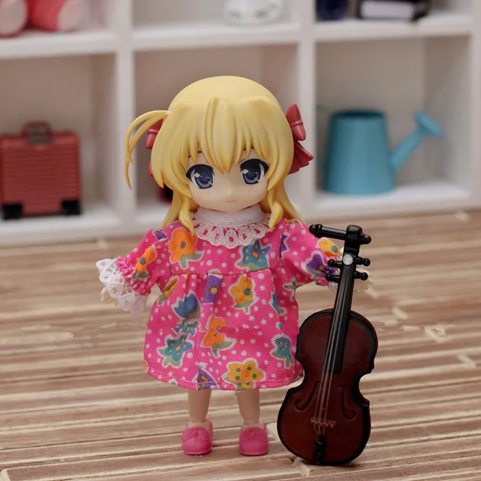 Фотореквизит мини-скрипка 1/8 1/12 Blyth BJD doll Licca AZ куклы OB аксессуары мини-игрушка |