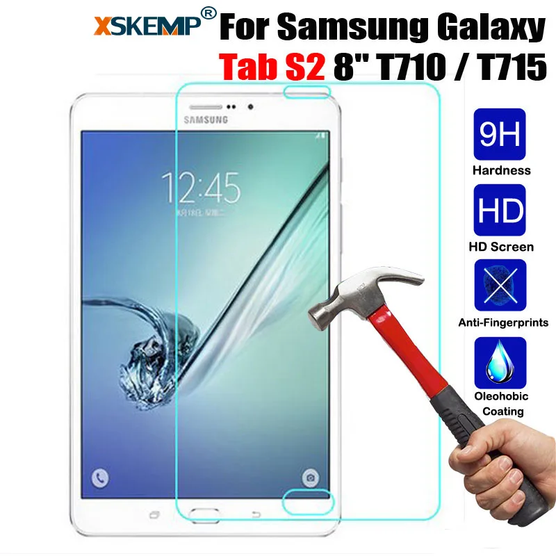Закаленное стекло XSKEMP для Samsung Galaxy Tab S2 8 0 T710 T715 9H защита экрана ультратонкая