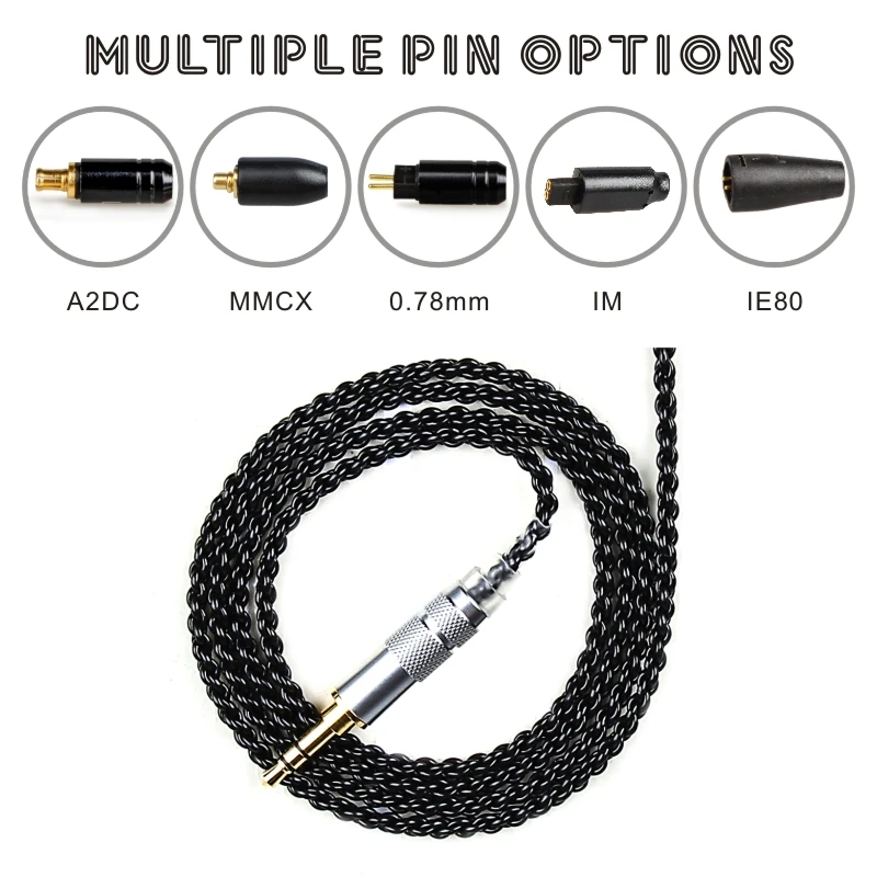 

FDBRO 2019 New 3.5mm Headphone Wire MMCX Cable For SE215 SE315 SE425 SE535 SE846 UE900 Ie80 Ie8I Ie8 Earphone Cable