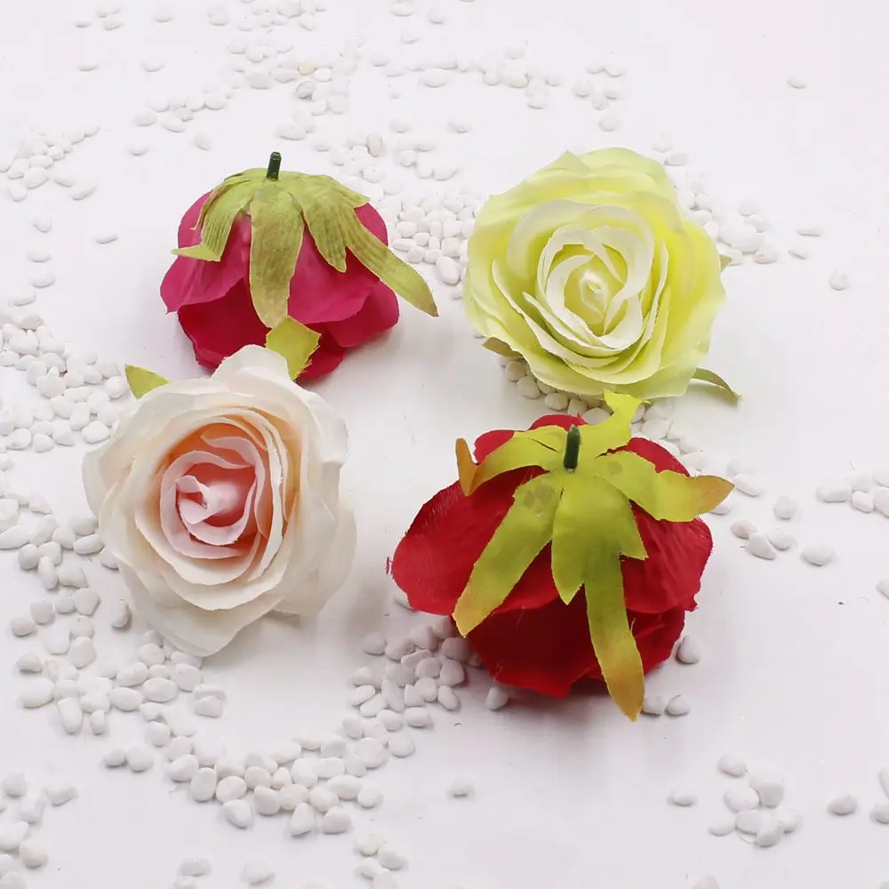 Высокое качество 10 шт./лот 8 см большие искусственные Розовые Свадебные вечерние