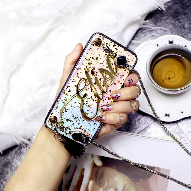 Роскошный эксклюзивный чехол для телефона iPhone 11 Pro 12 Mini 7 8 Plus X XS MAX XR с кисточкой и