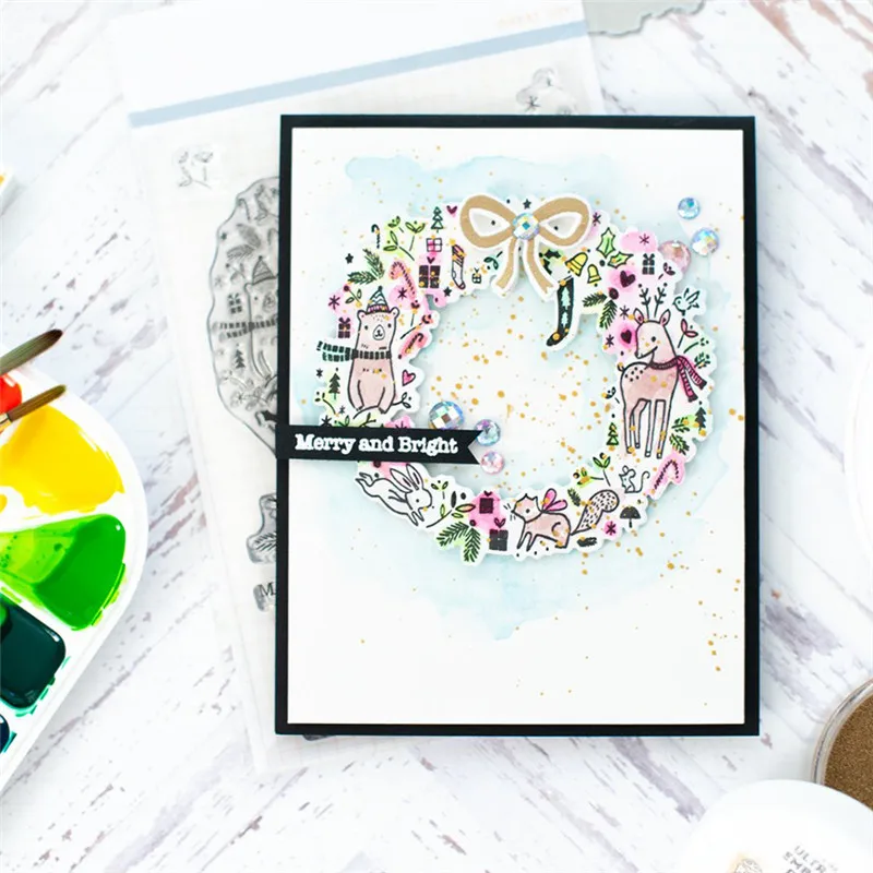 2 Основные квадратные штампы металлические режущие рамка для DIY скрапбукинга