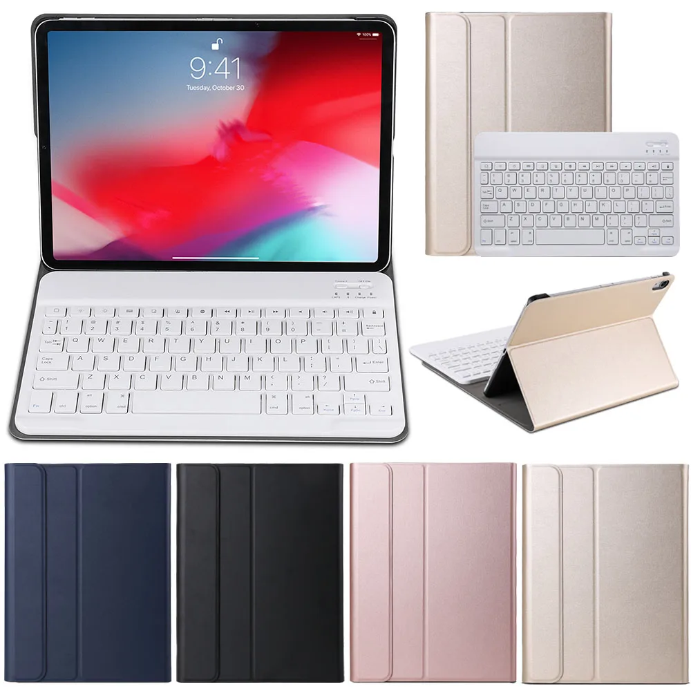 Из искусственной кожи чехол с Bluetooth клавиатура для iPad Pro 11 2-в-1 Отделяемая Клавиатура чехол Подставка для планшета для iPad Pro 11