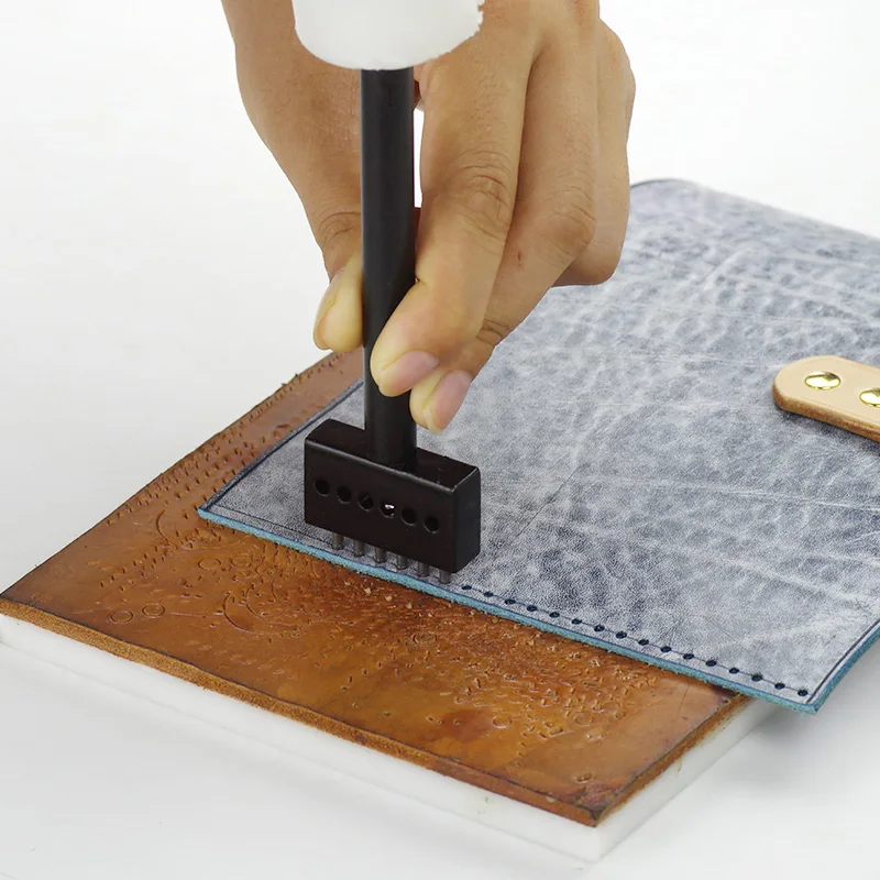 Кожевенного перфоратора строки кругового выреза для прошитая кожа перфорации