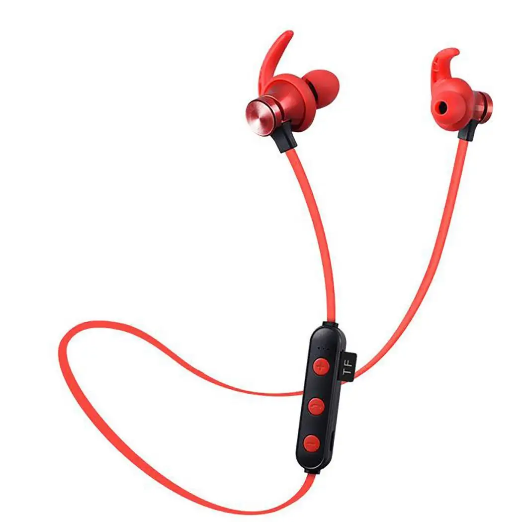 Спортивные Беспроводные Bluetooth гарнитура двусторонние стерео магнитные наушники