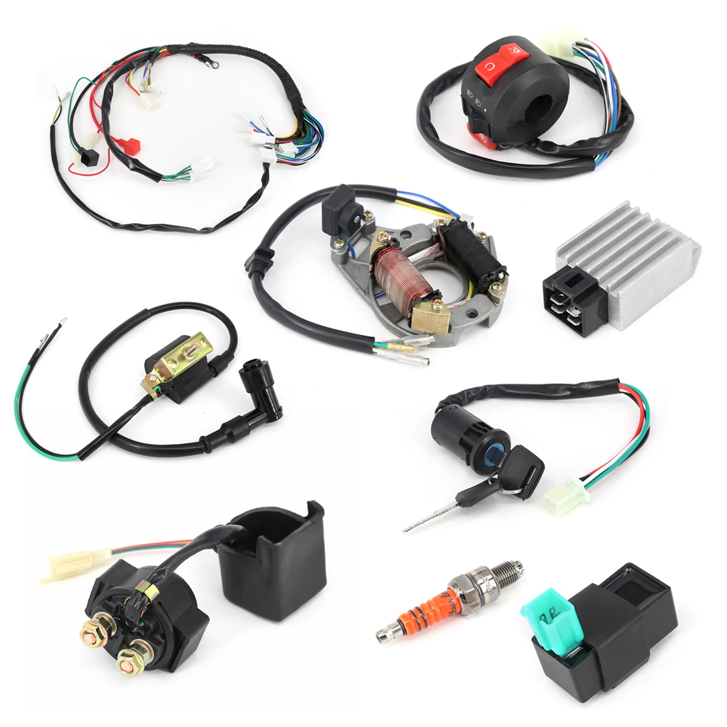 50 70 90 110 125CC CDI жгут проводов монтажный комплект проводов ATV Электрический старт Quad высокое качество CDI жгут проводов монтажный комплект