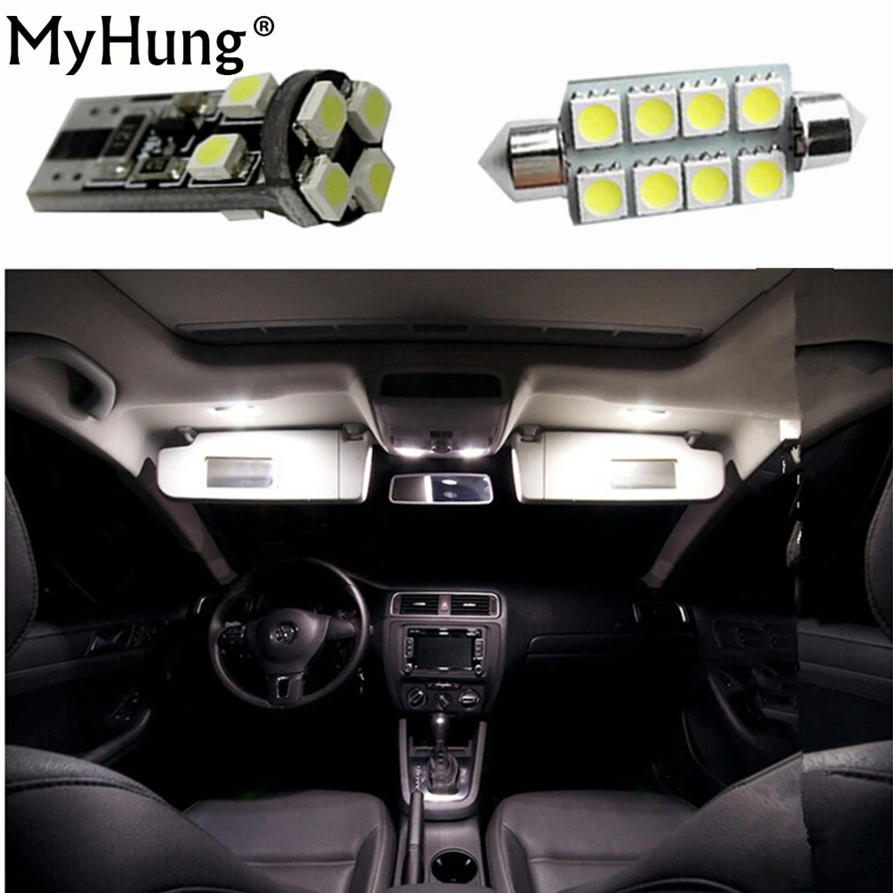 

For Volkswagen VW Passat B6 LED Interior Dome Map Light Kit Package 2006 To 2010 Canbus Footwell Trunk light 11pcs per set