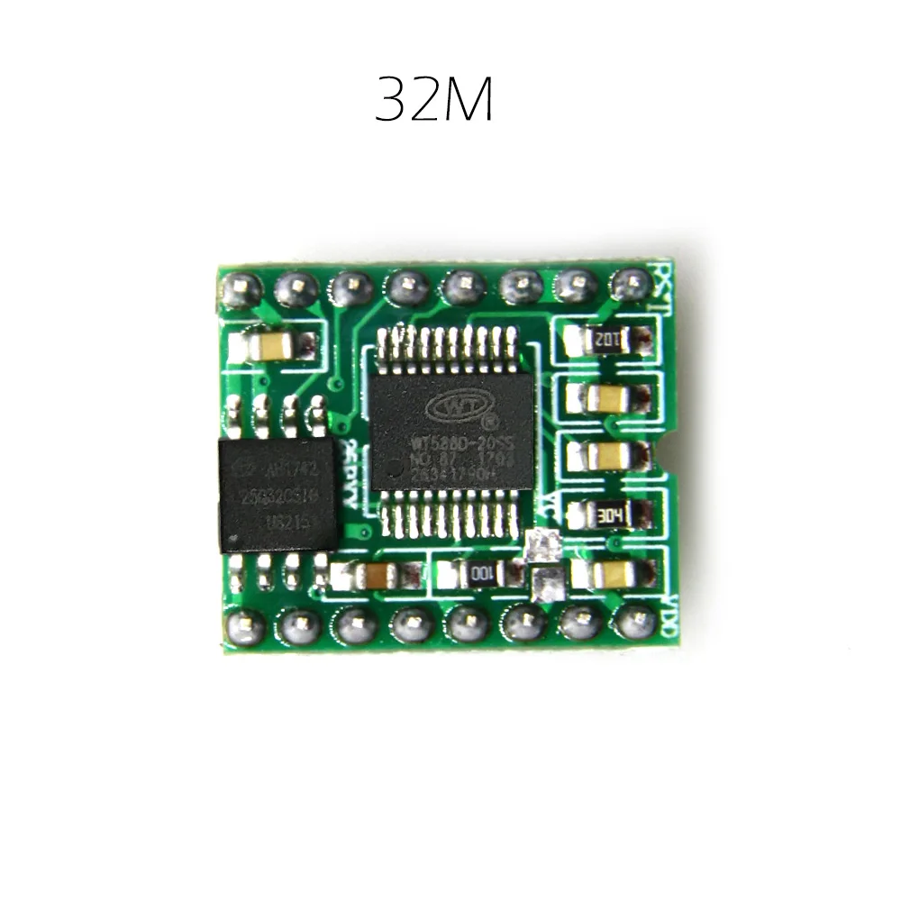 Звуковая плата WT588DM01 WT588D для голосового модуля 8 м 32 255 голоса 4 канала