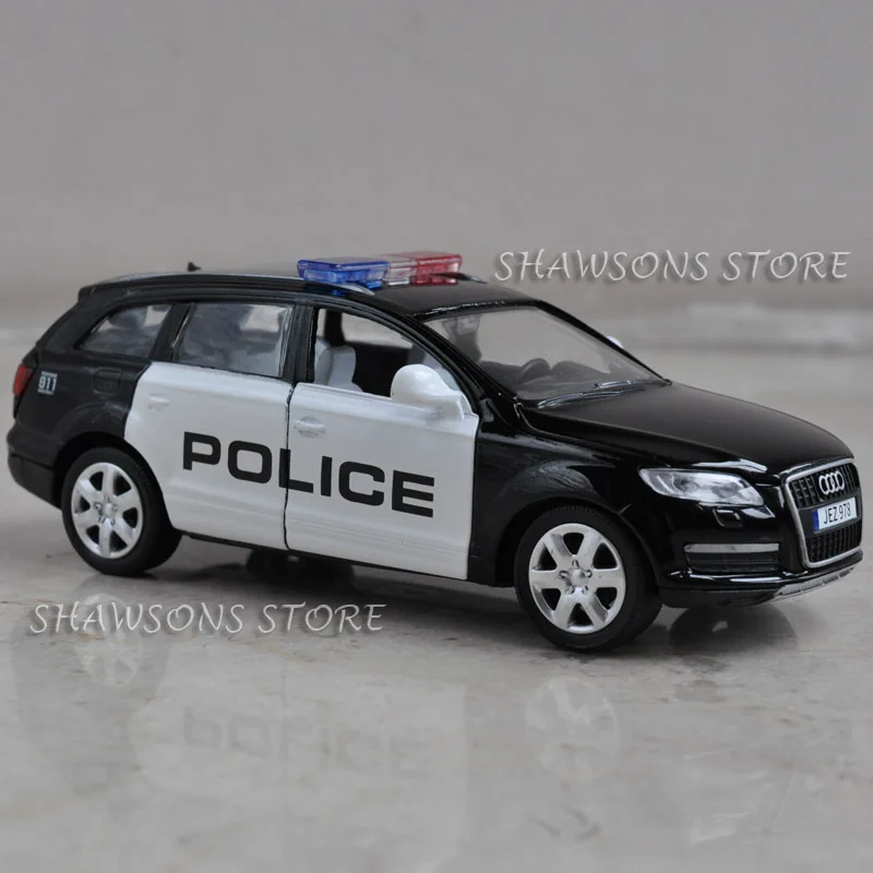 1:32 литая модель автомобиля Audi Q7 копия полицейского пикапа со звуком светильник|car