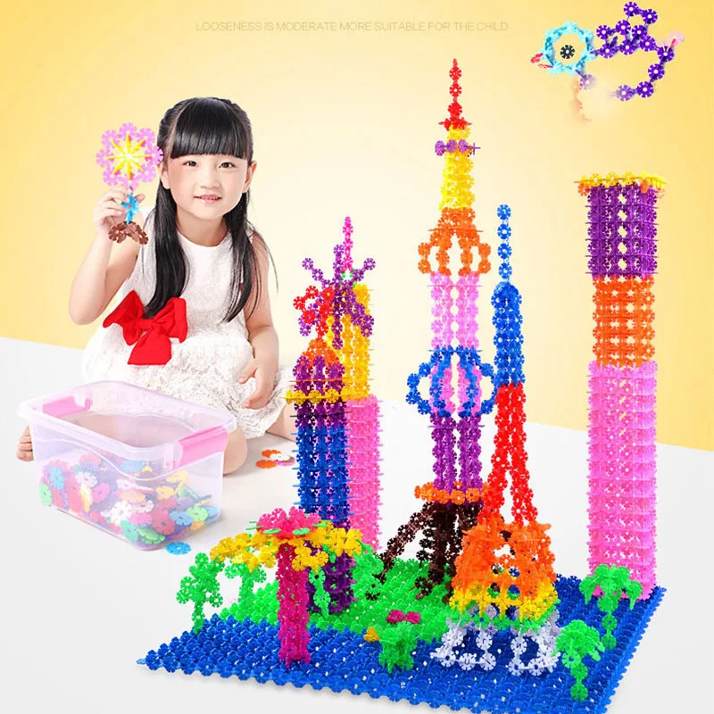Блок игрушки модель здания Наборы 400 шт. Монтессори Малыш Diy подарок 3D головоломки