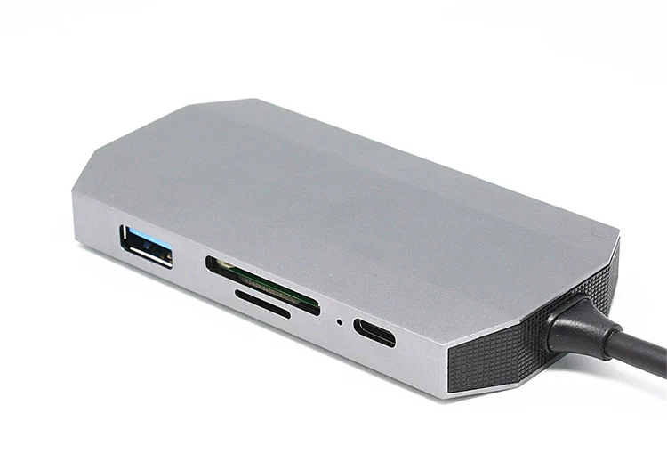 UTHAI J10 тип-c 9в1 концентратор мульти USB3.0 HDMI адаптер док-станция для MacBook Pro Аксессуары тип-c 3,1 сплиттер 3 порта USB C кардридер