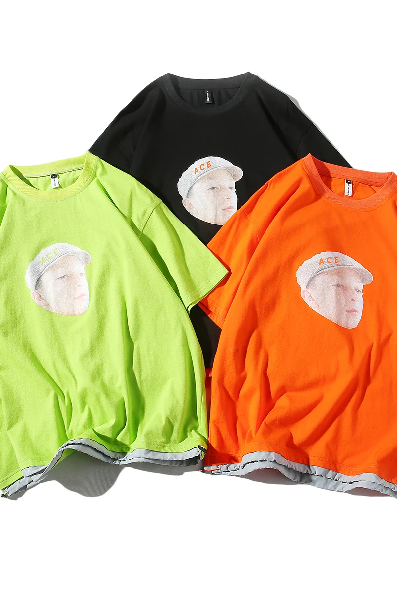 Флуо неоновый зеленый оранжевый поддельные два шт цветной блок Лоскутная