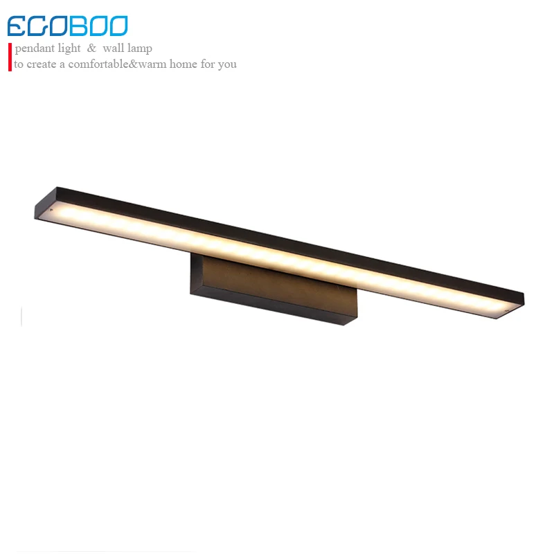 EGOBOO 12 Вт современное черное алюминиевое 60 см длинное светодиодное освещение