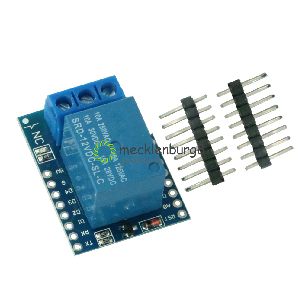 12V ESP8266 макетная плата 1 канал релейный модуль для WeMos D1 мини один мини-щит Arduino |