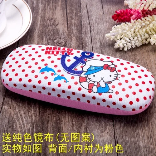 G Новое поступление KT Cat Girl близорукость Чехол для очков модный розовый hello kitty Студенческая портативная коробка для очков женский Чехол для очков s - Цвет: G