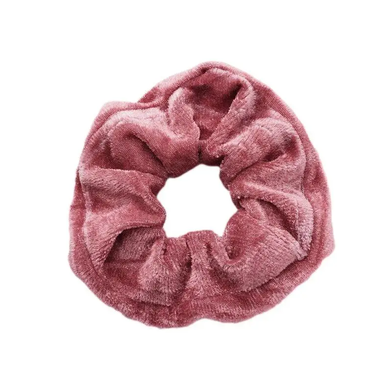 dark pink 1х бархатные резинки для волос, конский хвост, аксессуары для волос, много эластичных резинок для волос - Цвет: dark pink