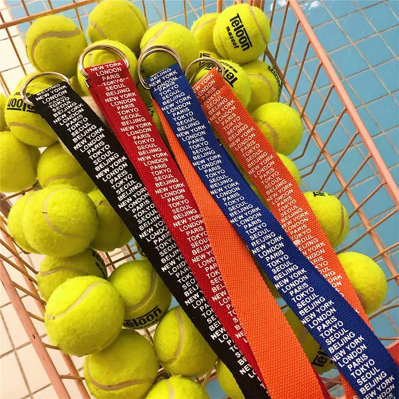 Студенческий мужской и женский ремень для отдыха из парусины с буквенным принтом