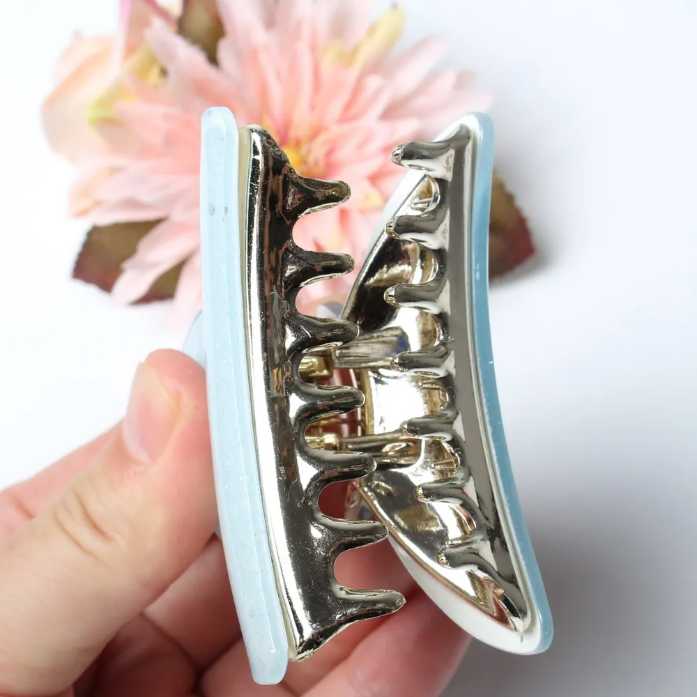 Заколки крабы для волос из акрила 7 см 2 шт./лот|hair clip crab|hairpin hair cliphair |