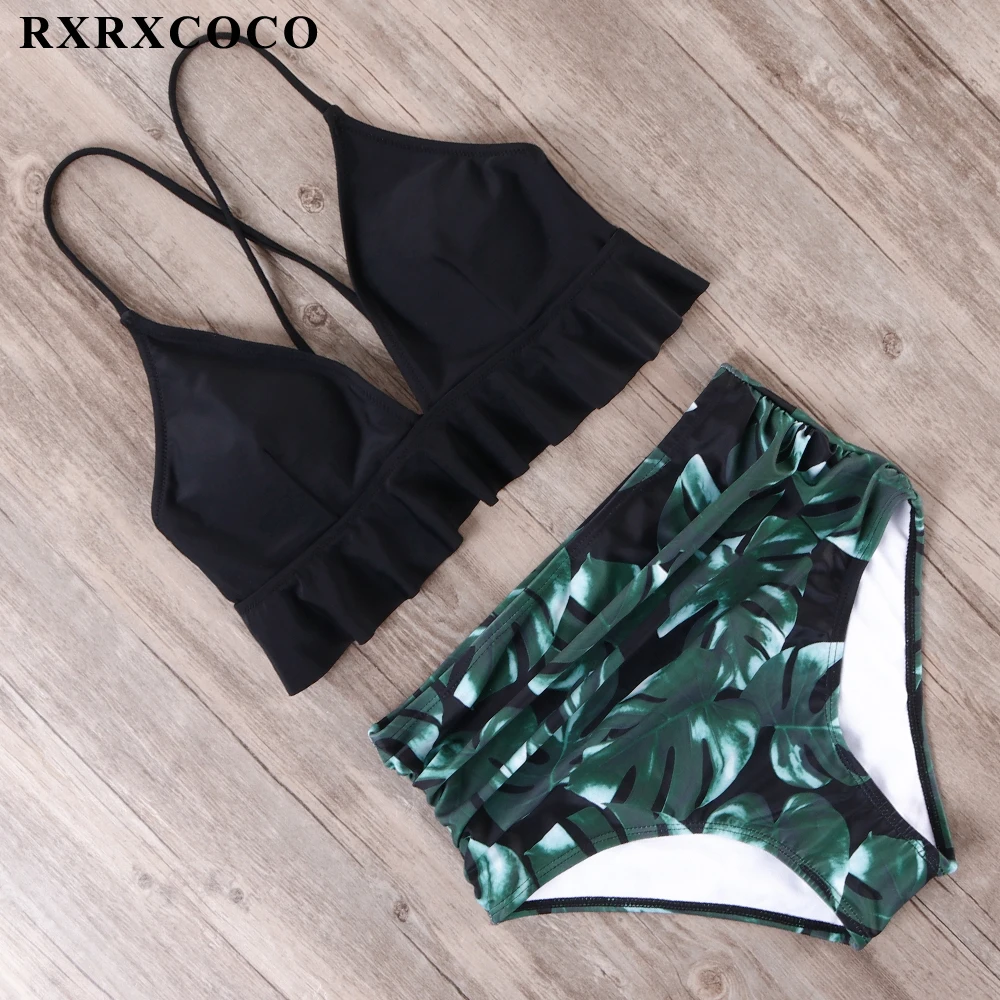 RXRXCOCO бикини 2019 Mujer Новый сексуальный купальник женский с высокой талией пуш ап